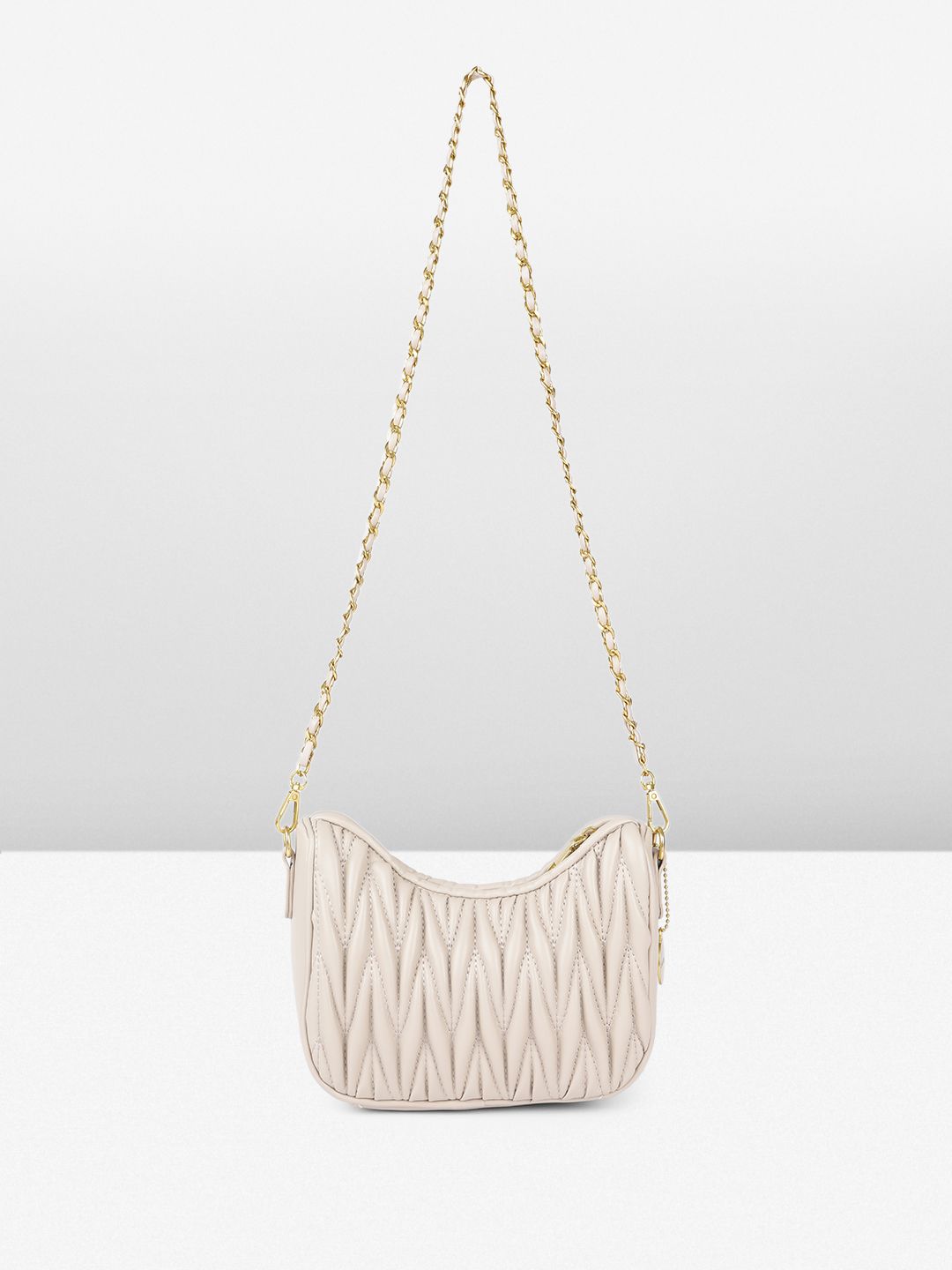 DressBerry Textured Structured Shoulder Bag