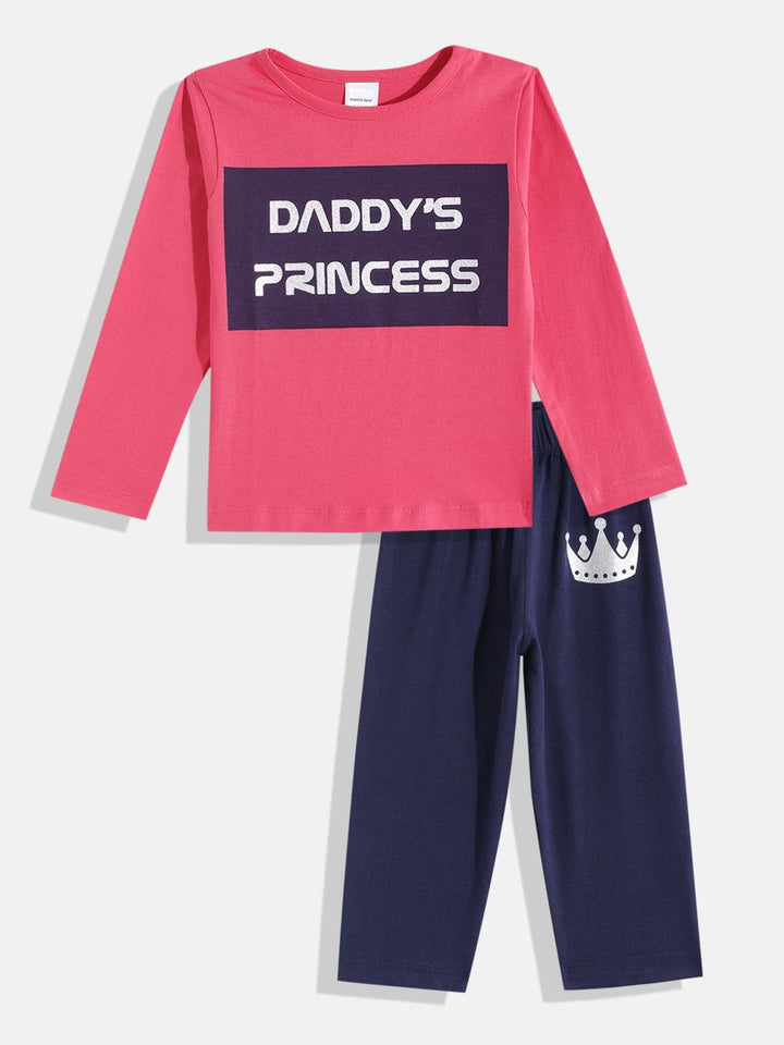 Moms Love Kids Girls Printed Pure Cotton Clothing Set