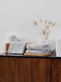 MYTRIDENT Set of 4 Silver-Toned Solid Soft  Plush 500 GSM Cotton Hand Towels