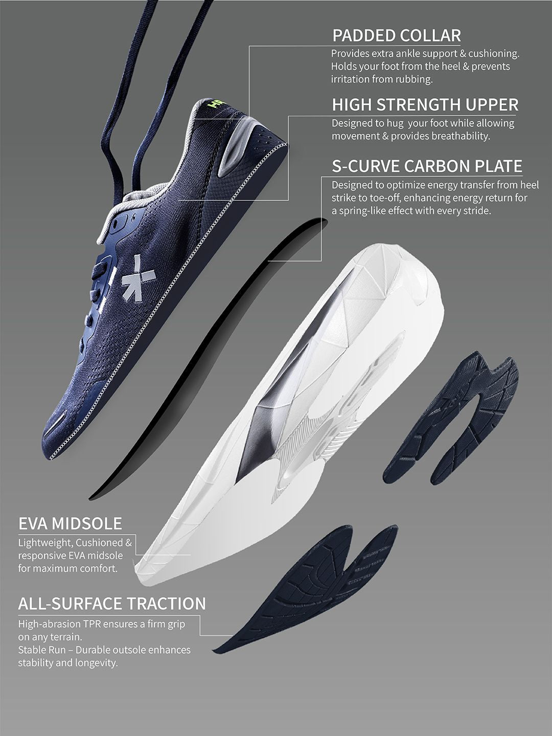 HRX by Hrithik Roshan Men CARBONIC Running Shoes