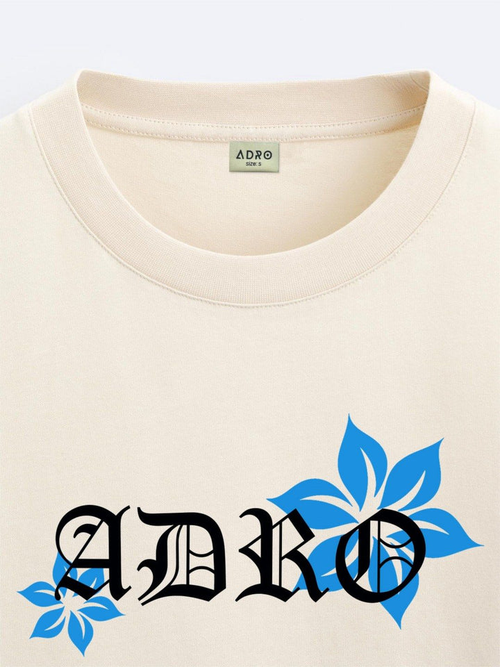 ADRO Men Typography Printed Applique T-shirt