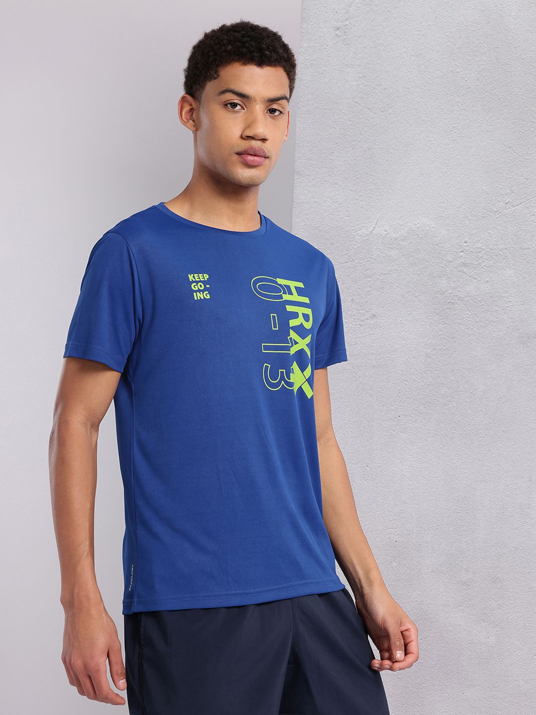 HRX by Hrithik Roshan Brand Logo Printed Rapid-Dry Training T-shirt