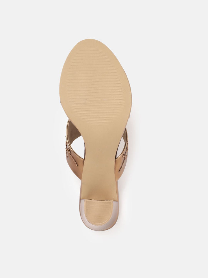 House of Pataudi Woven Design Handcrafted Ethnic Block Heels
