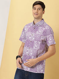Thomas Scott Smart Opaque Printed Cotton Casual Shirt
