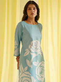 KALINI Women Floral Printed Regular Kurta with Trousers