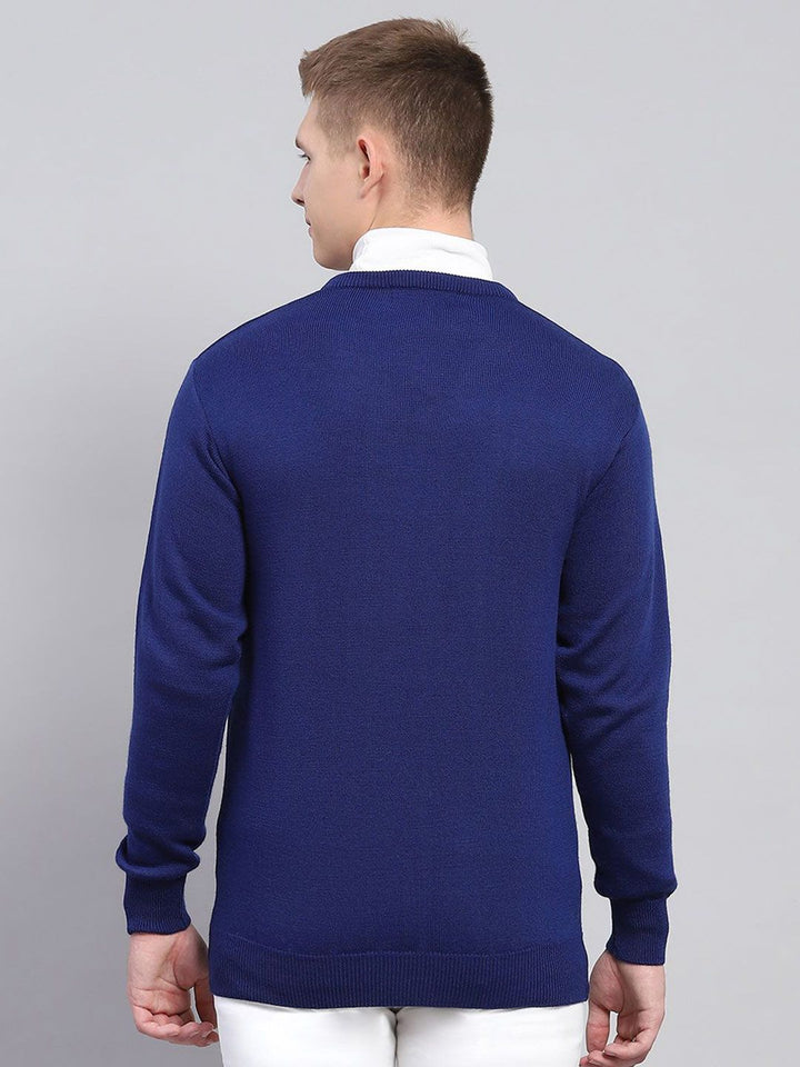 Monte Carlo Men V-Neck Woollen Pullover Sweater