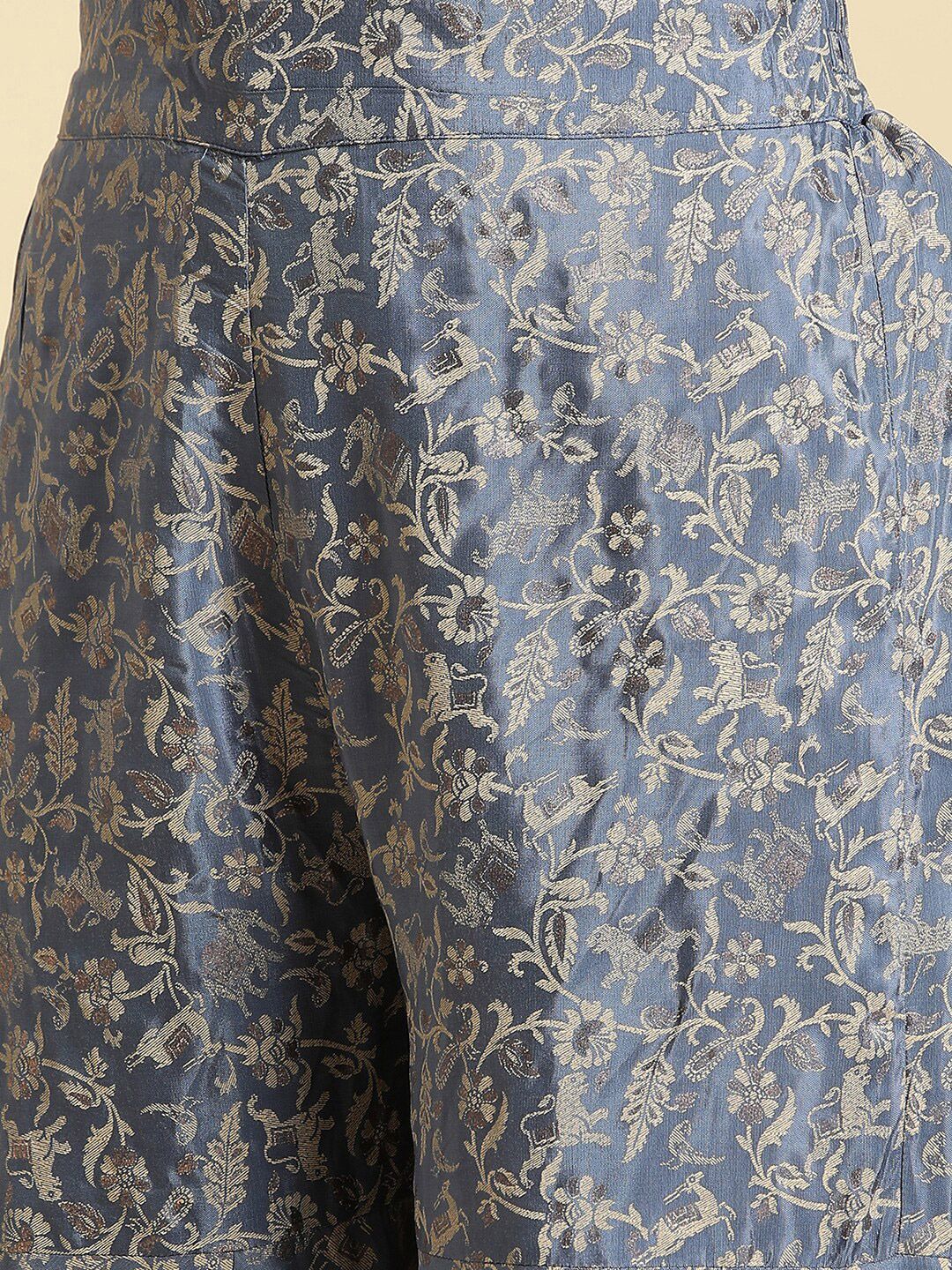 W Women Floral Printed Flared Ethnic Palazzos