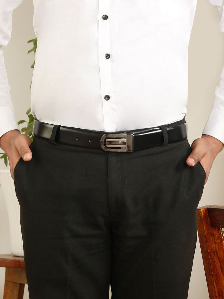 Teakwood Leathers Men Leather Reversible Formal Belt