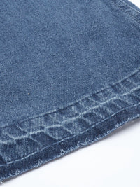 DressBerry Women Blue Bootcut High-Rise Mildly Distressed Stretchable Jeans