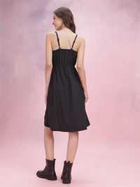 DressBerry Button Detailed Fit & Flare Dress