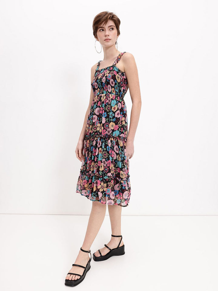 DressBerry Tiered  Smocking Dress