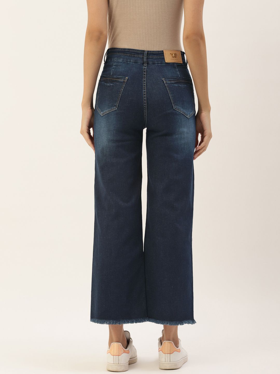 Monte Carlo Women Blue Straight Fit Mid-Rise Light Fade Stretchable Jeans