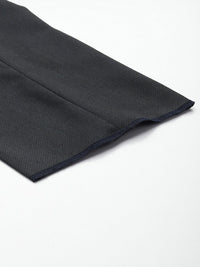 Raymond Men Geometric Self Design Slim Fit Trousers