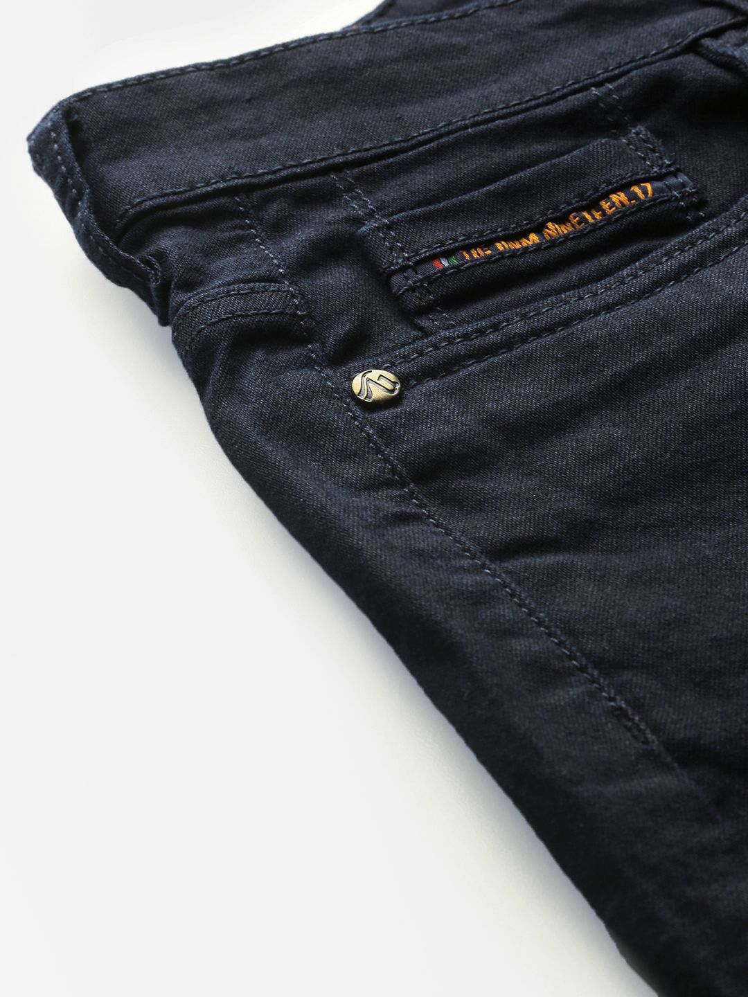 The Indian Garage Co Men Blue Slim Fit Low-Rise Clean Look Stretchable Jeans