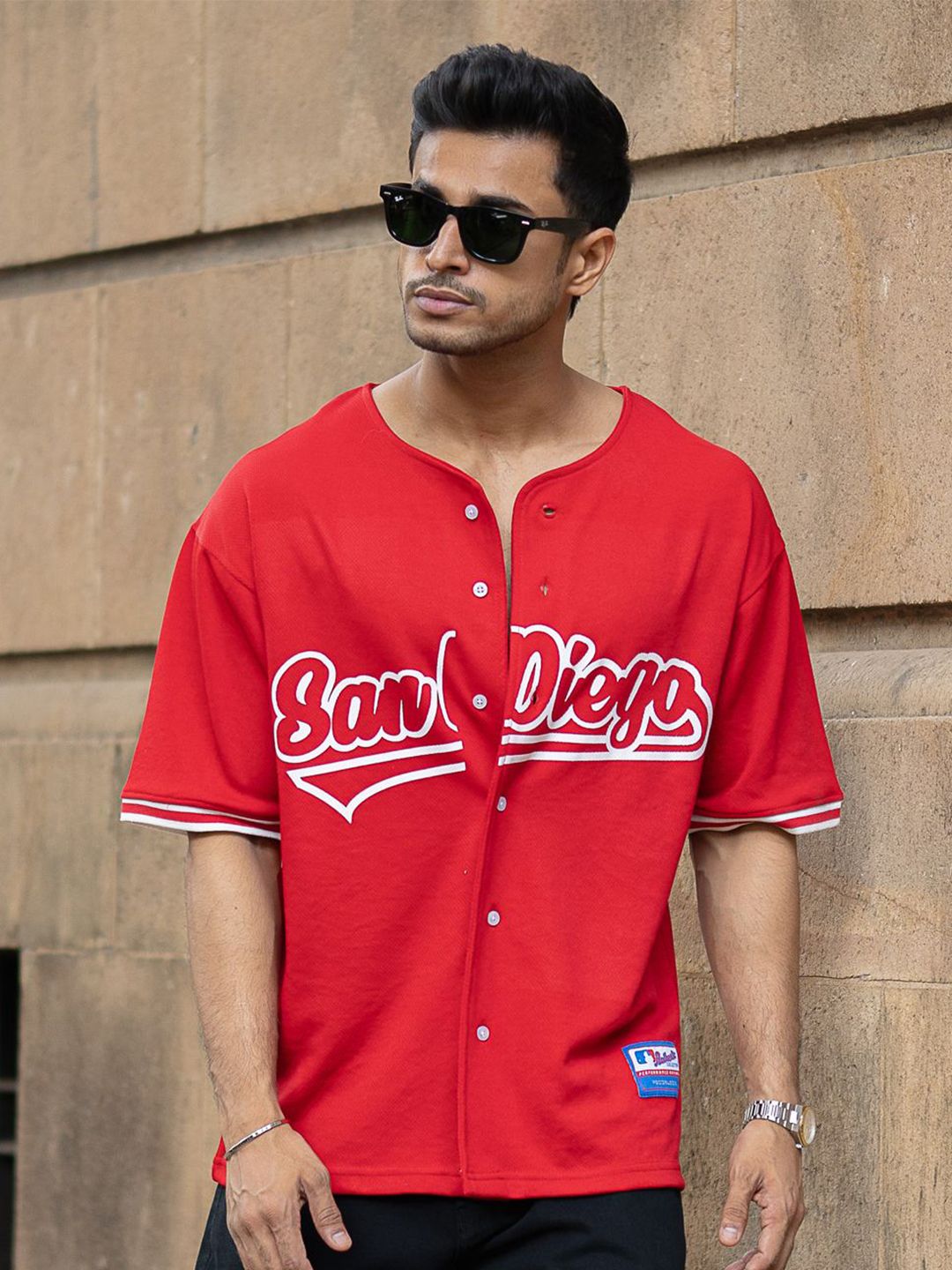 Powerlook Men Typography Printed Oversized Shirt