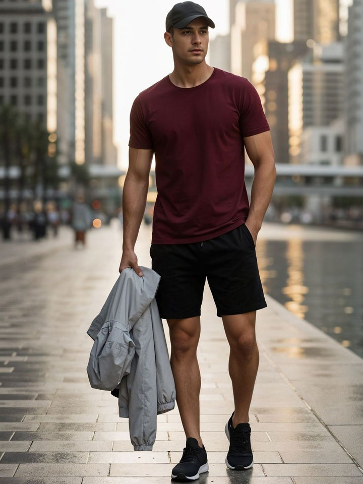 ADRO Short Sleeves Cotton Regular Fit T-shirt