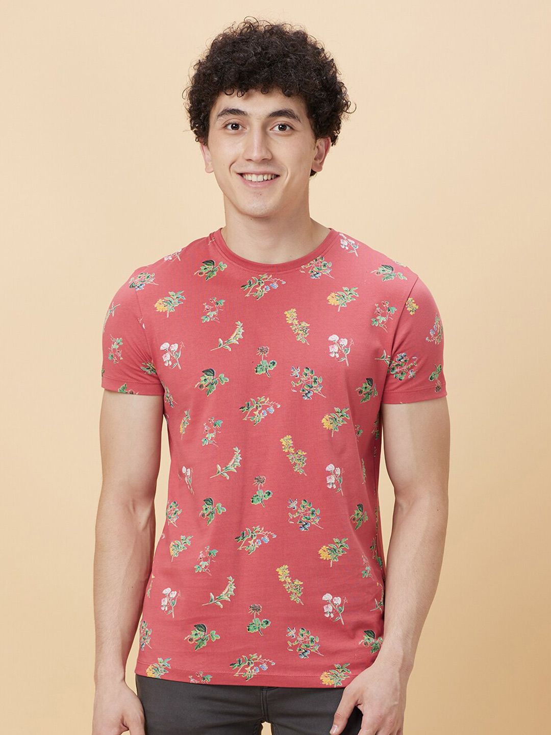 Being Human Conversational Printed Round Neck Pure Cotton T-shirt