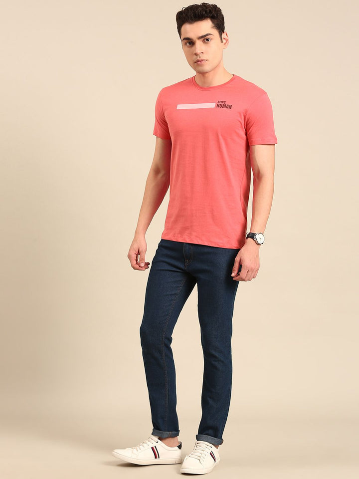 Being Human Pure Cotton T-shirt with Minimal Print