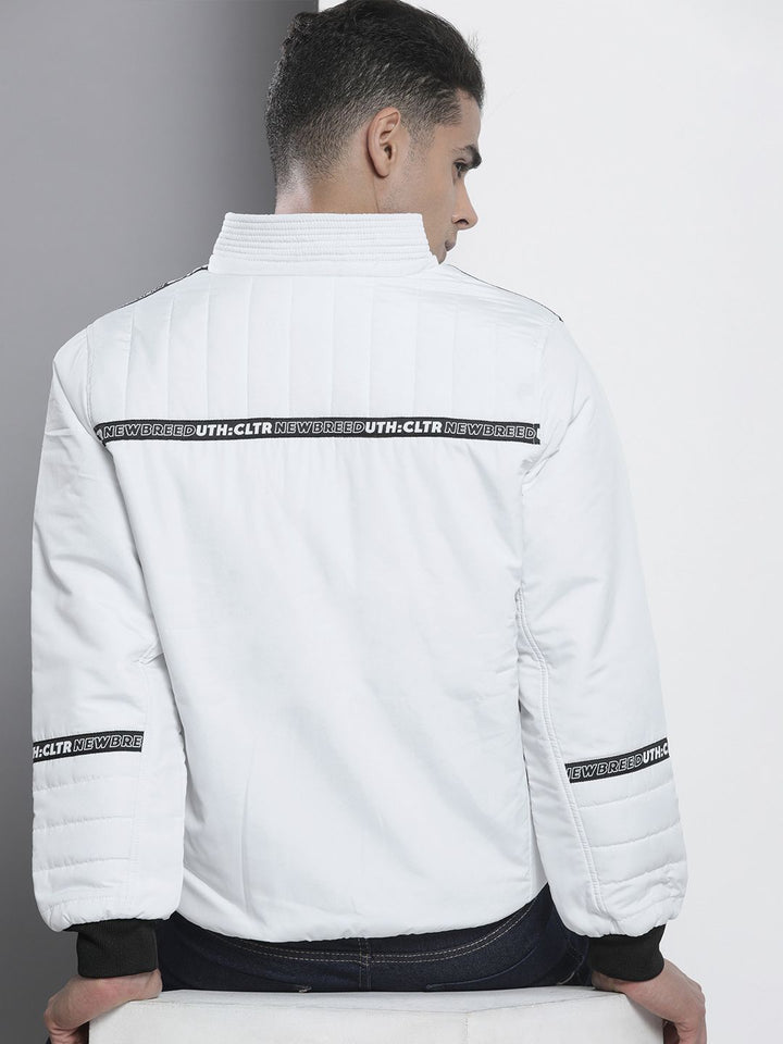 The Indian Garage Co Men Zip-Front Bomber Jacket with Zip Pockets