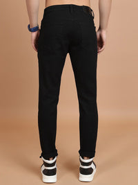HIGHLANDER Men Black Slim Fit Mid-Rise Clean Look Stretchable Jeans