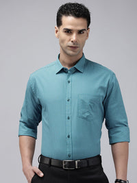 Park Avenue  Slim Fit Micro Checks Pure Cotton Formal Shirt
