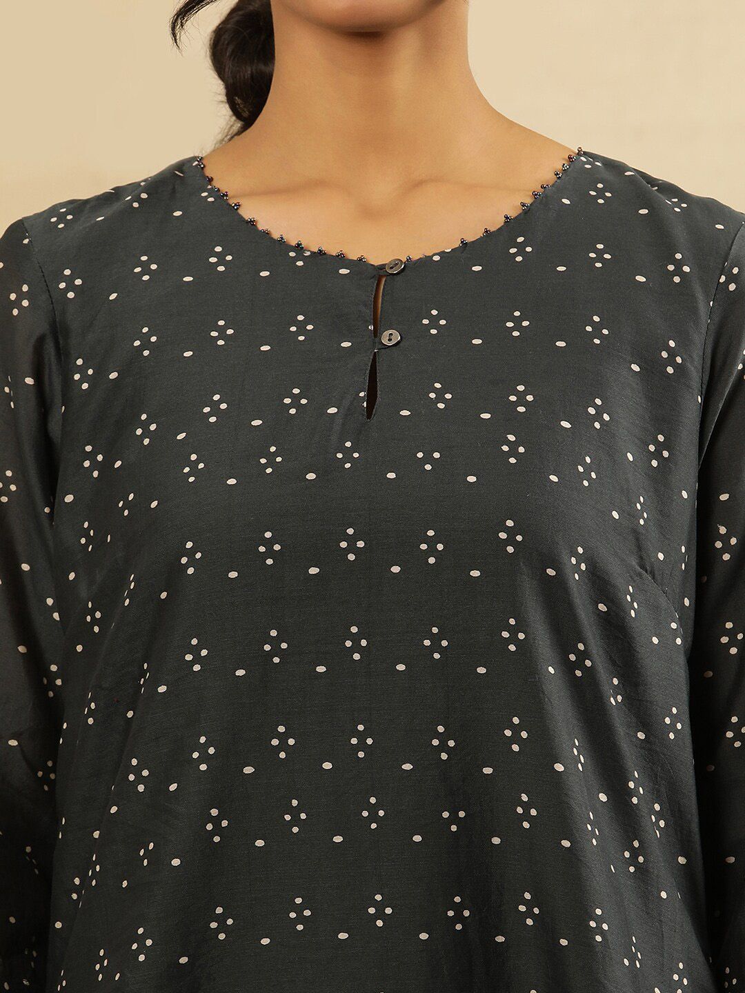 Folk Song  Abstract Printed  A-Line Kurta