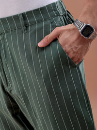 The Indian Garage Co Striped Loose Fit Trouser