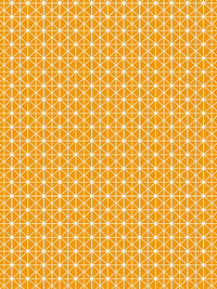 Story@home Orange & White Geometric Room Darkening Window Curtain