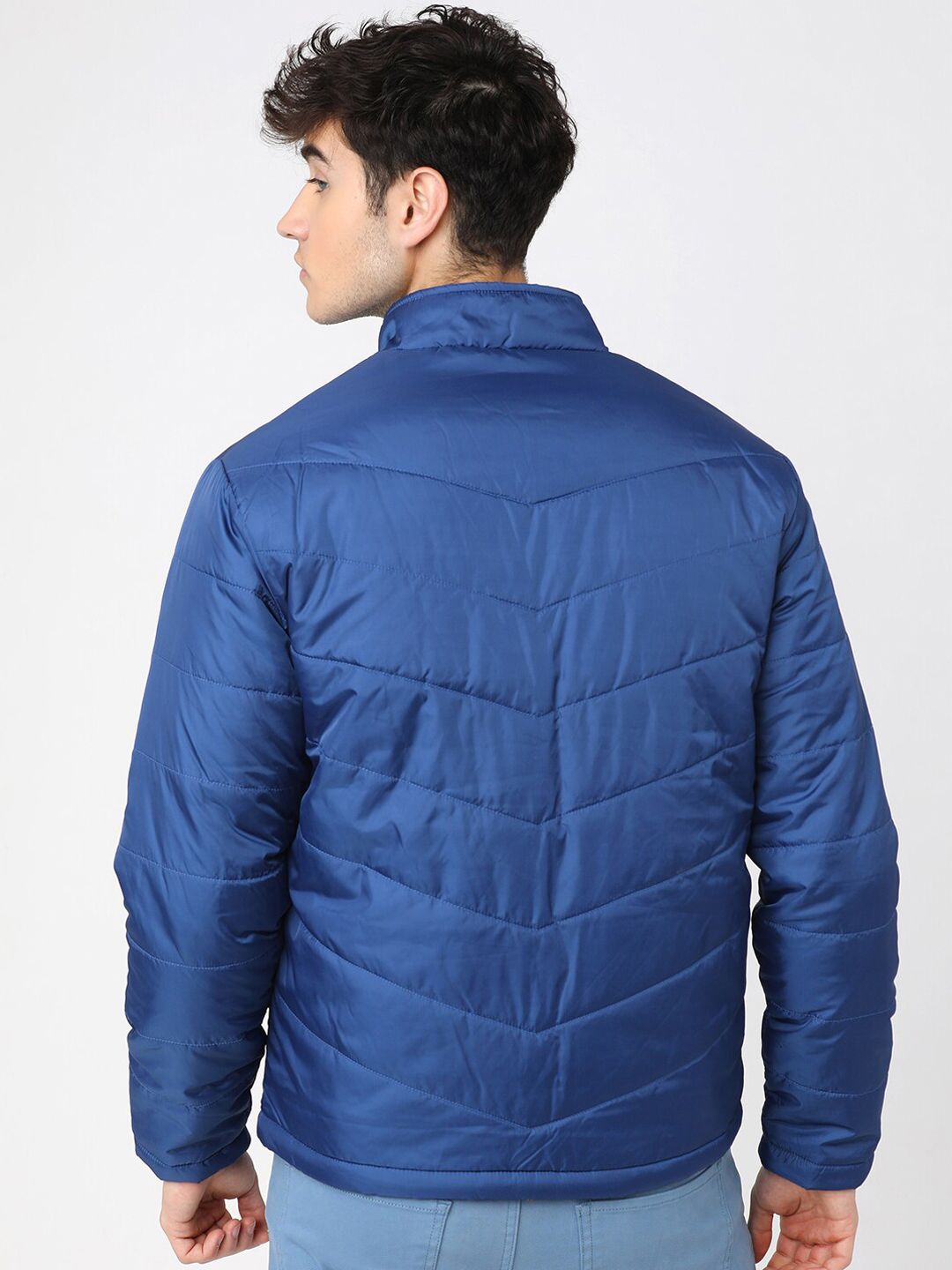 HIGHLANDER Men Blue Padded Jacket