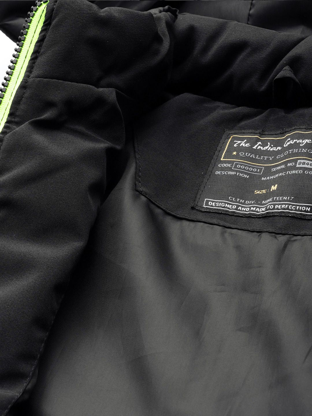 The Indian Garage Co Men Zip-Front Bomber Jacket with Detachable Hood