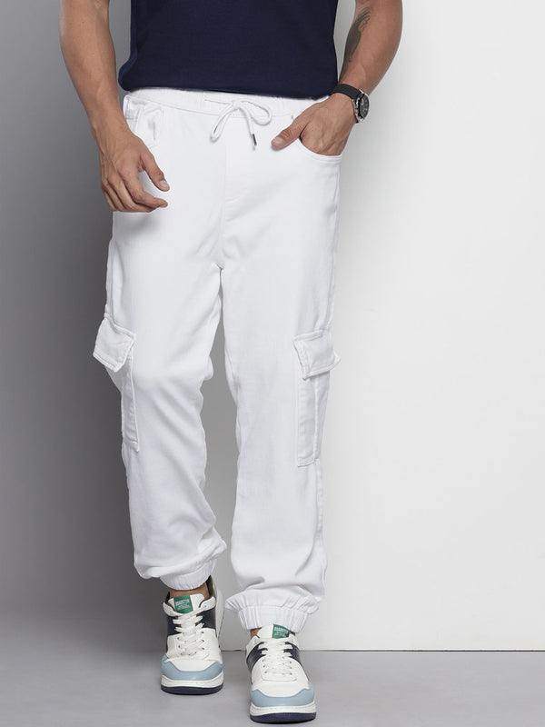 The Indian Garage Co Men Stretchable Cargo Jeans