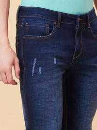 Being Human Men Skinny Fit Low Distress Light Fade Jeans