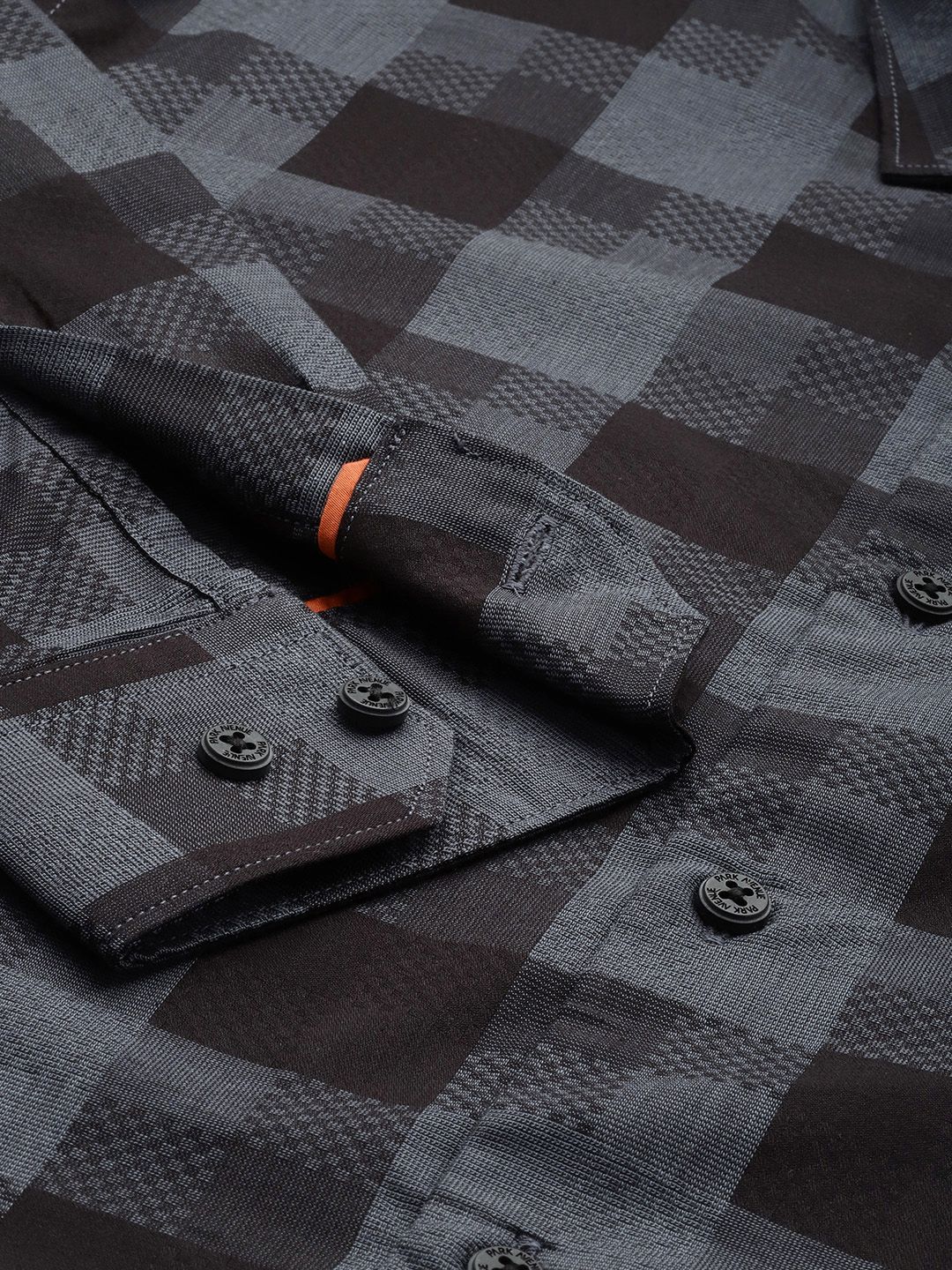 Park Avenue Slim Fit Opaque Checked Pure Cotton Casual Shirt