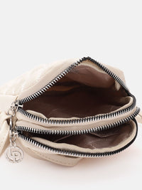 Lino Perros Structured Sling Bag with Quilted Detail