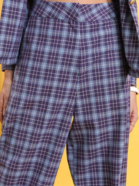 Tokyo Talkies Checked Blazer With Trousers