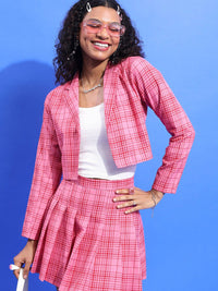 Tokyo Talkies Women Blazer dan Padanan Skirt Co-Ords