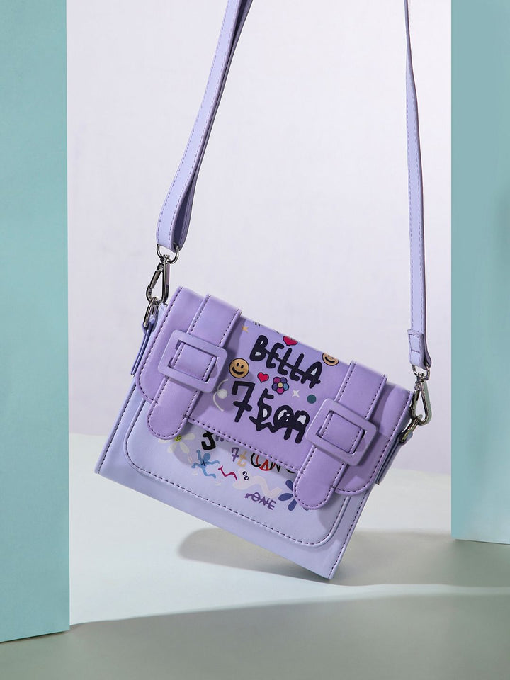 Berrylush Printed Structured Sling Bag