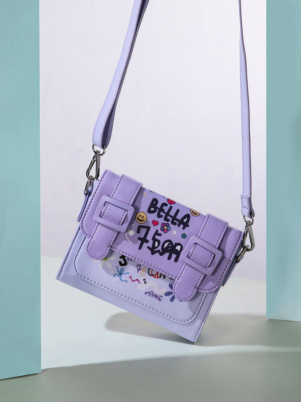 Berrylush Printed Structured Sling Bag