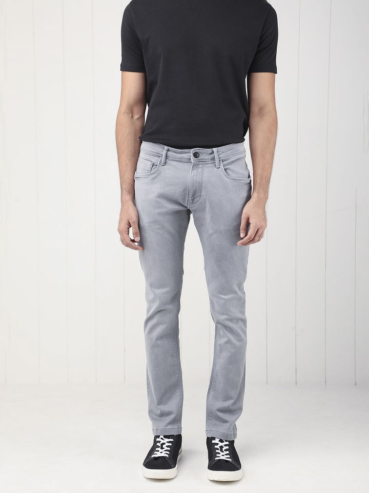 RARE RABBIT Men Velles Slim Fit Mid-Rise Cotton Jeans