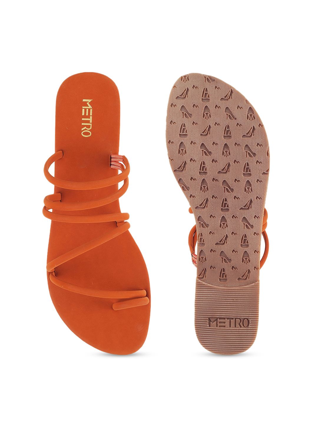 Metro Strappy One Toe Flats