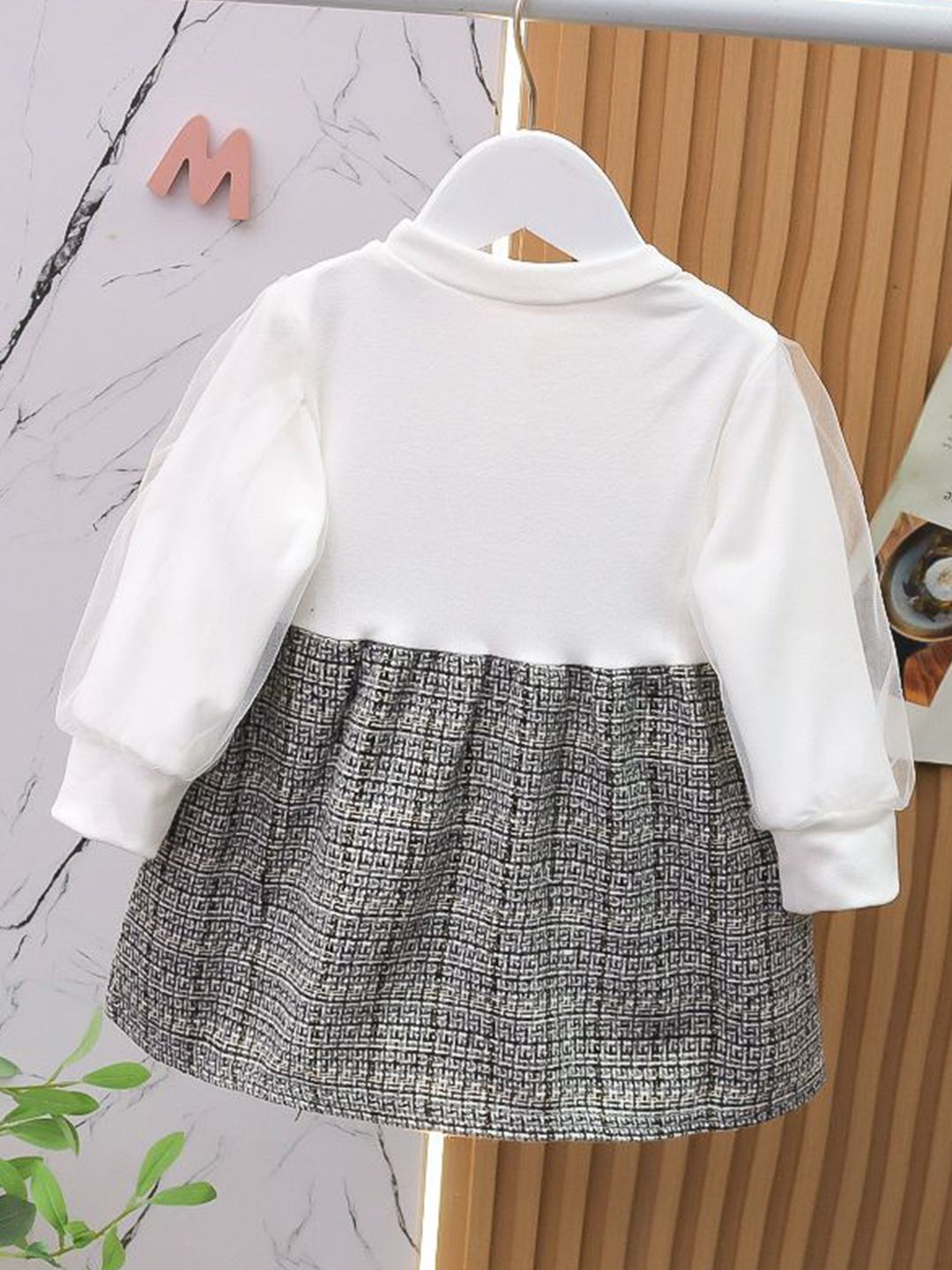 YK Girls Cotton Printed Pinafore Dress