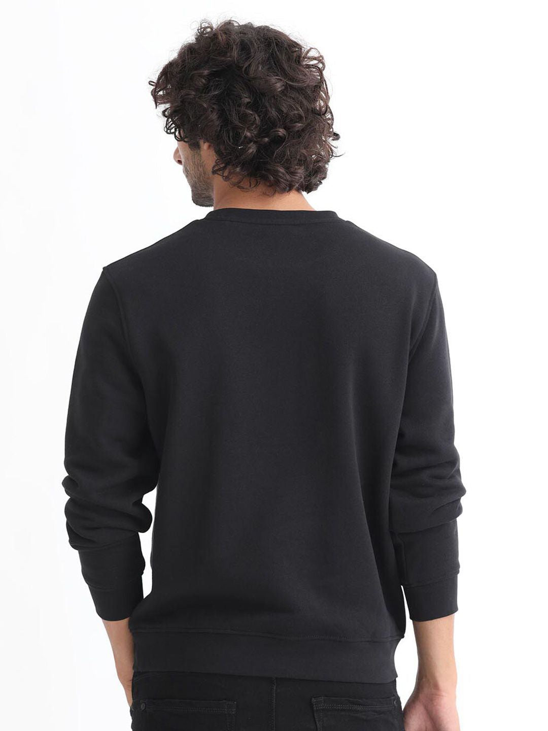 RARE RABBIT Men Osin Typography Printed Sweatshirt