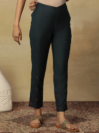 W Women Slim Fit Cropped Ethnic Trouser