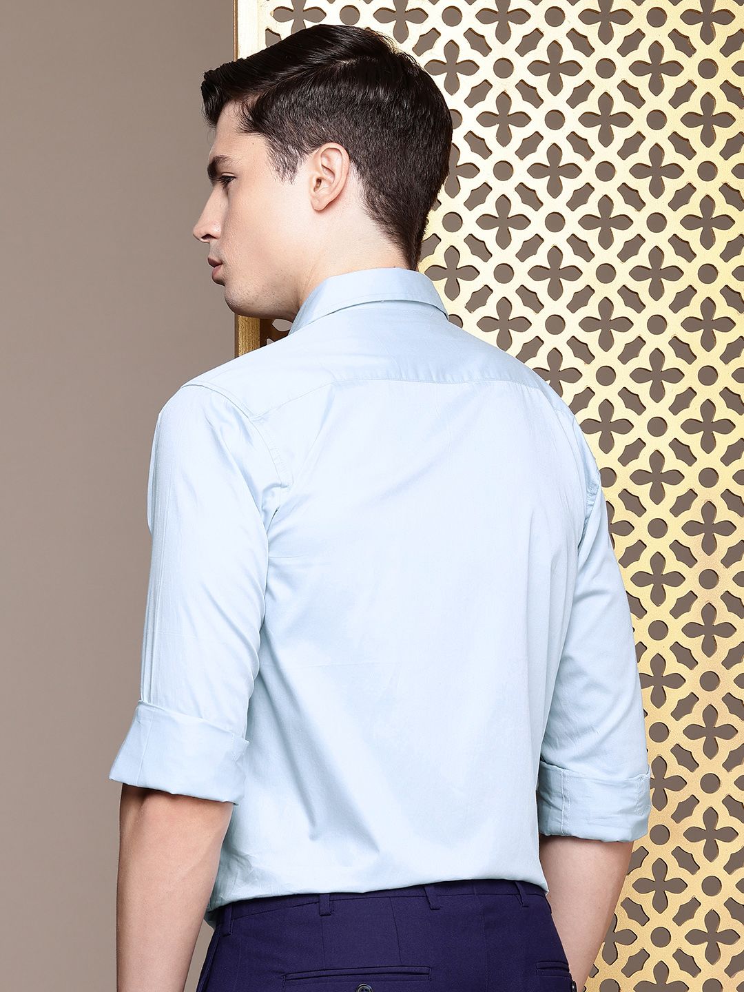 House of Pataudi Men Embroidered Red Carpet Party Shirt
