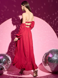 Berrylush Women Bandeau Maxi Dress