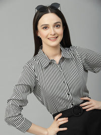 Style Quotient Women Striped Formal Shirt
