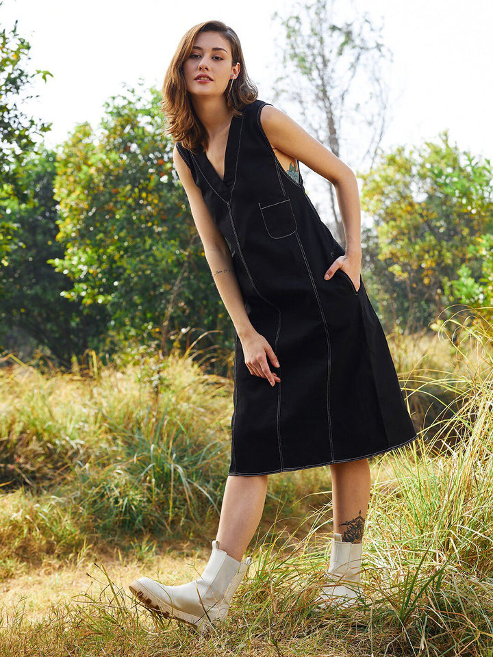 Athena Denim A-Line Dress