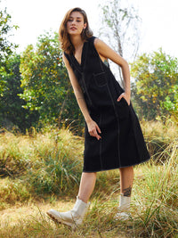 Athena Denim A-Line Dress