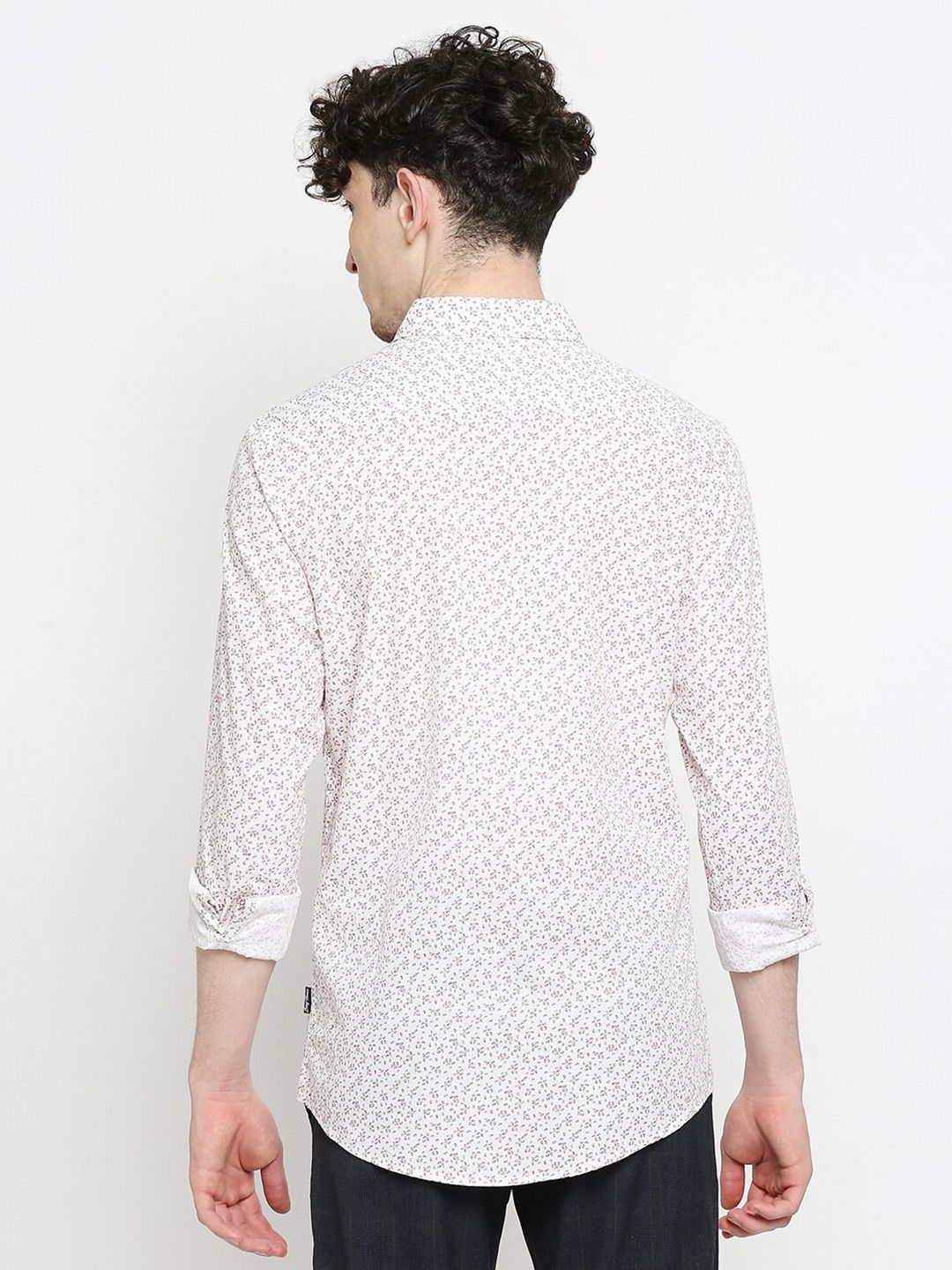 Being Human Slim Fit Micro Ditsy Printed Casual Shirt
