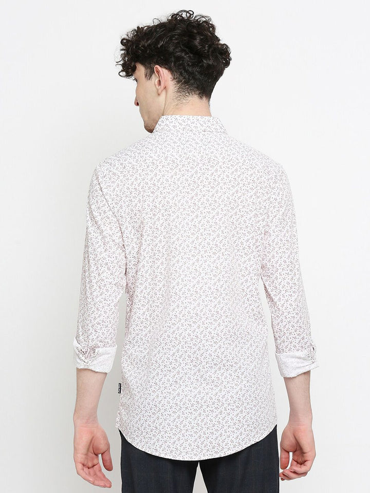 Being Human Slim Fit Micro Ditsy Printed Casual Shirt